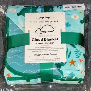 Little Sleepies Sea Turtle Friends Bamboo Cloud Blanket